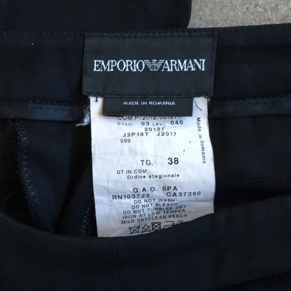 (Emporio Armani) Black Trousers - Picture 4 of 8